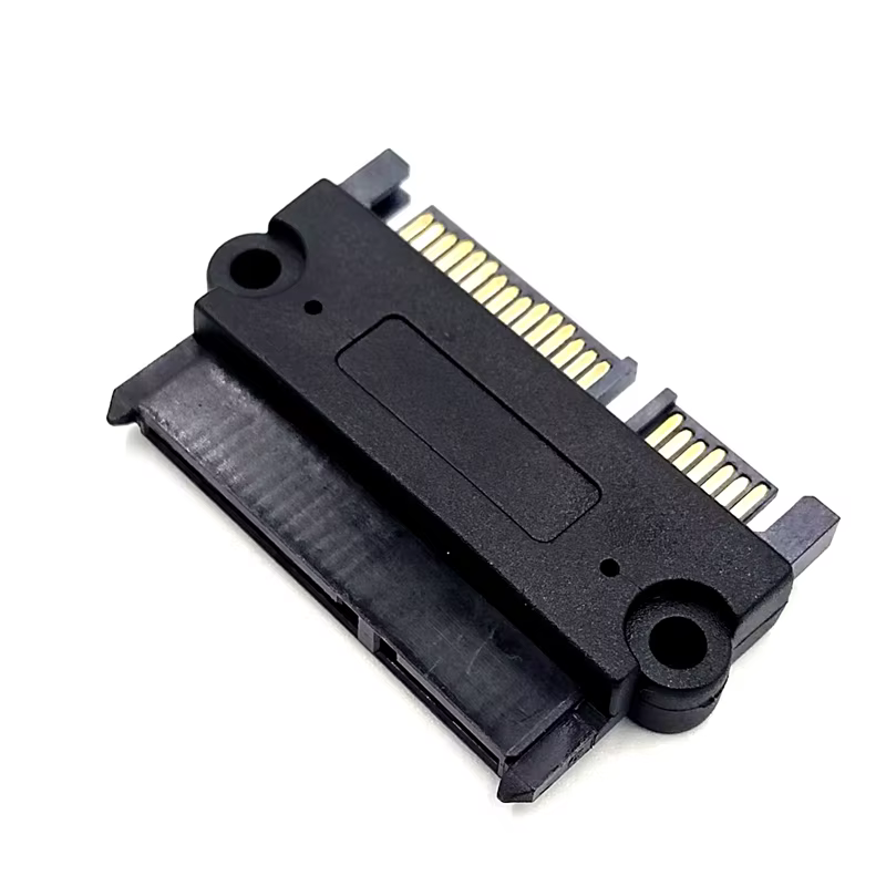 SATA 转 SATA 7+15 22 Pin 公对母 SATA 转接器