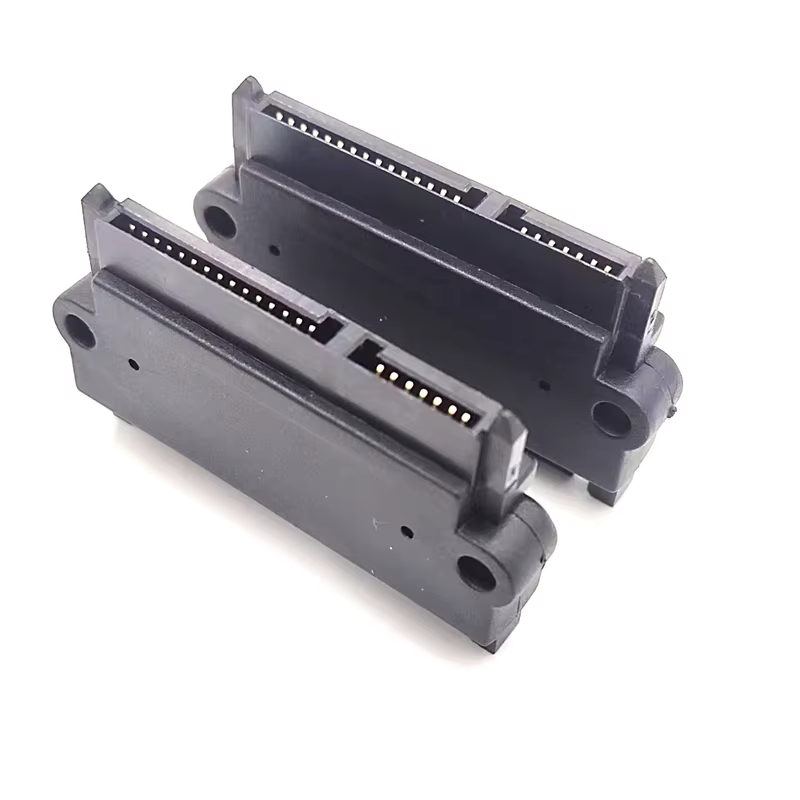 SATA 转 SATA 7+15 22 Pin 公对母 SATA 转接器