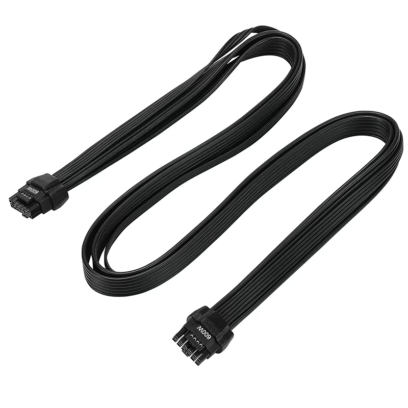12+4 ATX PCIe 5.0 PCIe5 16AWG 600W 公对公 12V-2x6 / 12VHPWR 显卡电源线
