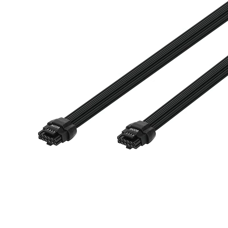12+4 ATX PCIe 5.0 PCIe5 16AWG 600W 公对公 12V-2x6 / 12VHPWR 显卡电源线