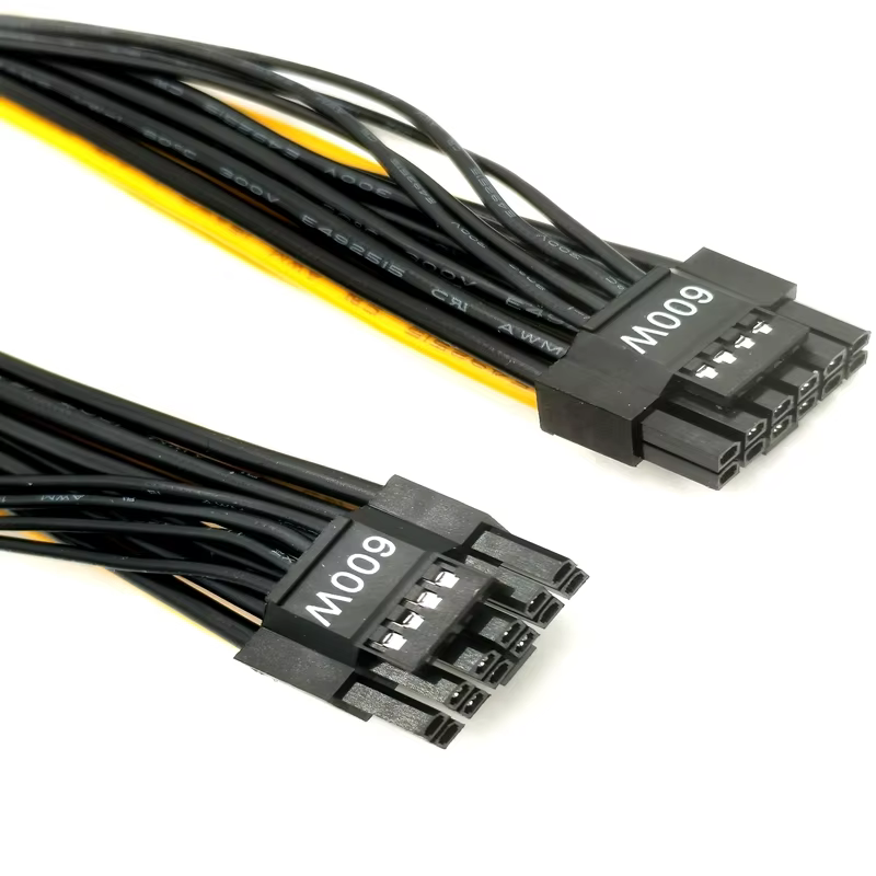 12+4Pin 4Pin 16Pin PCIe 5.0 公對公 12V-2x6 / 12VHPWR 顯示卡電源線