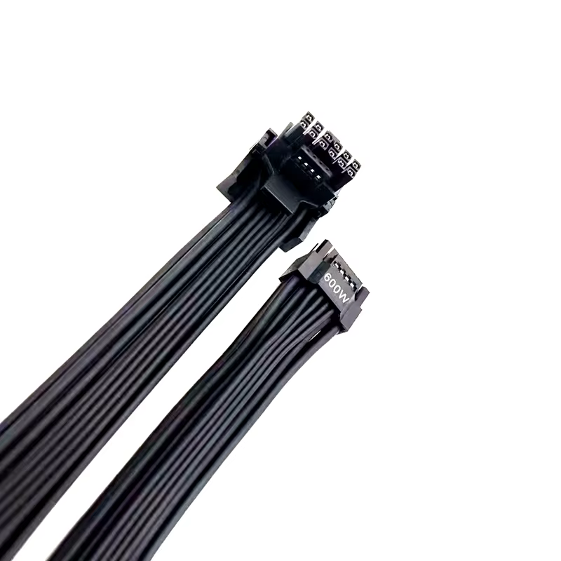12+4Pin 转 16Pin PCIe 5.0 90° 12V-2x6 / 12VHPWR 显卡电源线