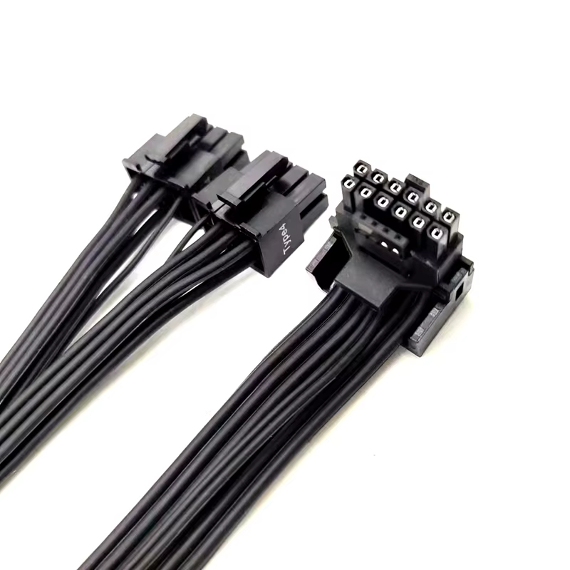 12+4 PCIe 5.0 16AWG 90° 12V-2x6 / 12VHPWR 顯示卡電源線