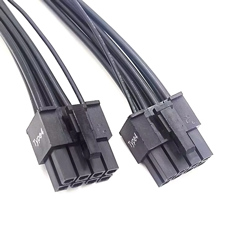 12+4 2*8P PCIe 5.0 16AWG 90° 12V-2x6 / 12VHPWR 顯示卡電源線