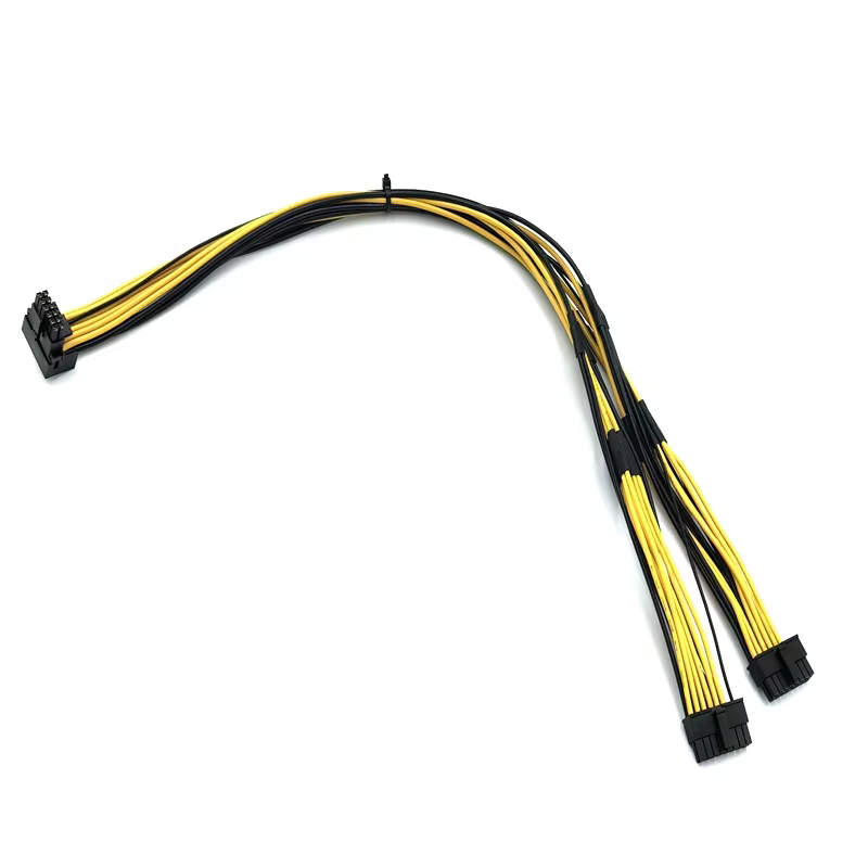 12+4 双 8P PCIe 5.0 90° 12V-2x6 / 12VHPWR 显卡电源线