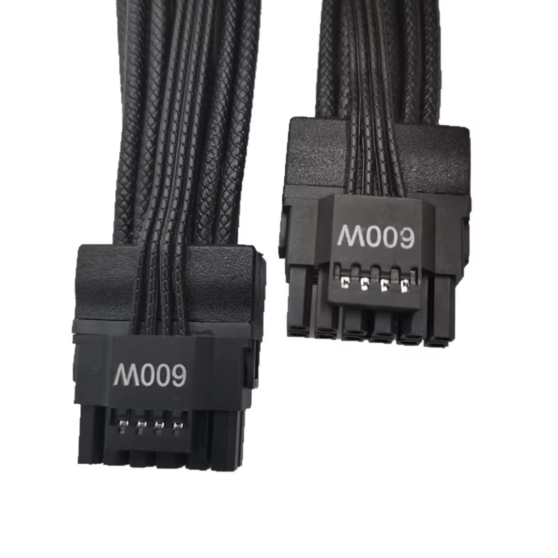 12+4 2x8P PCIe 5.0 16AWG 90° 12V-2x6 / 12VHPWR 显卡电源线