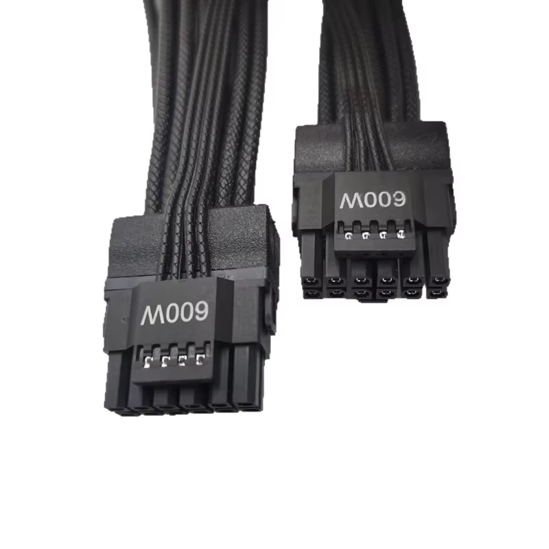 12+4 2x8P PCIe 5.0 16AWG 90° 12V-2x6 / 12VHPWR 顯示卡電源線