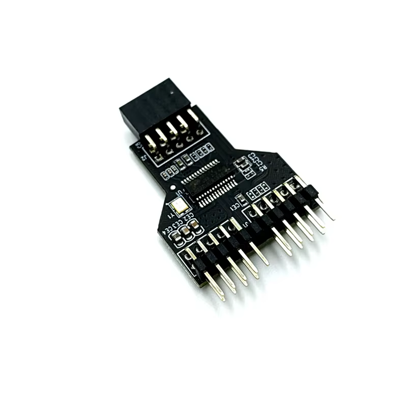 双 9Pin 19Pin USB 扩展坞与集线器