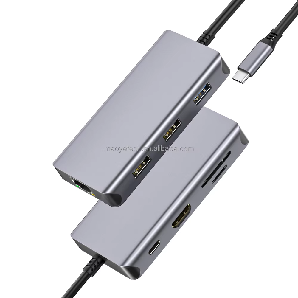 Type-C 4K 100W 讀卡機 USB 擴充基座與集線器