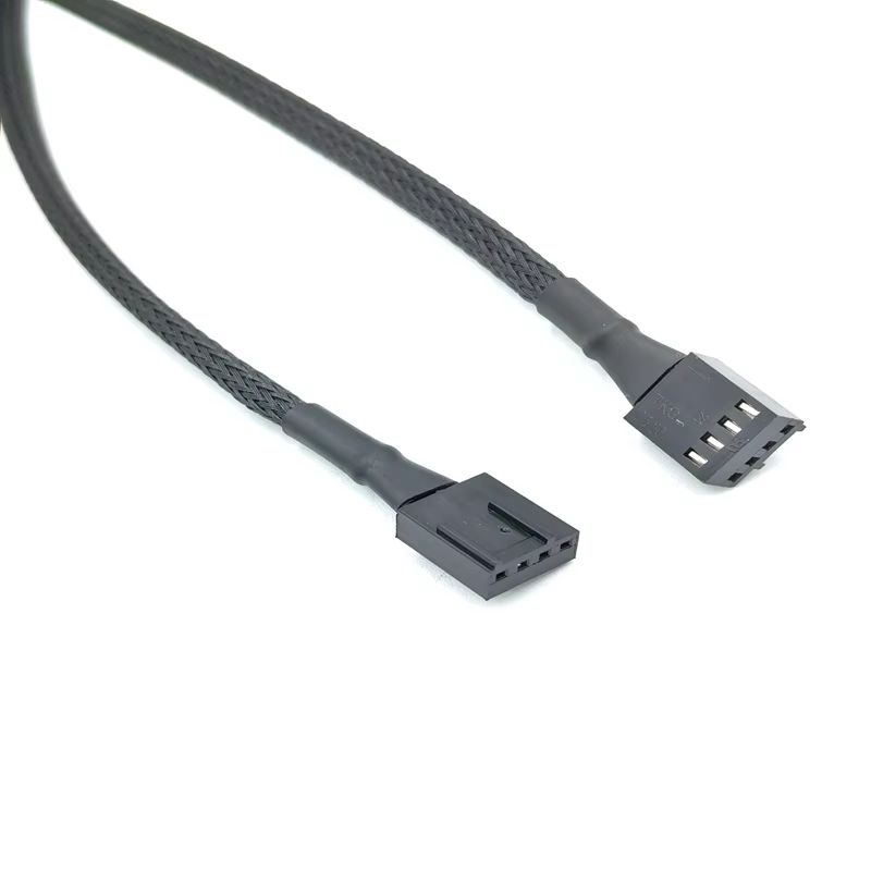 4Pin 60cm 屏蔽 风扇与 PWM 控制线