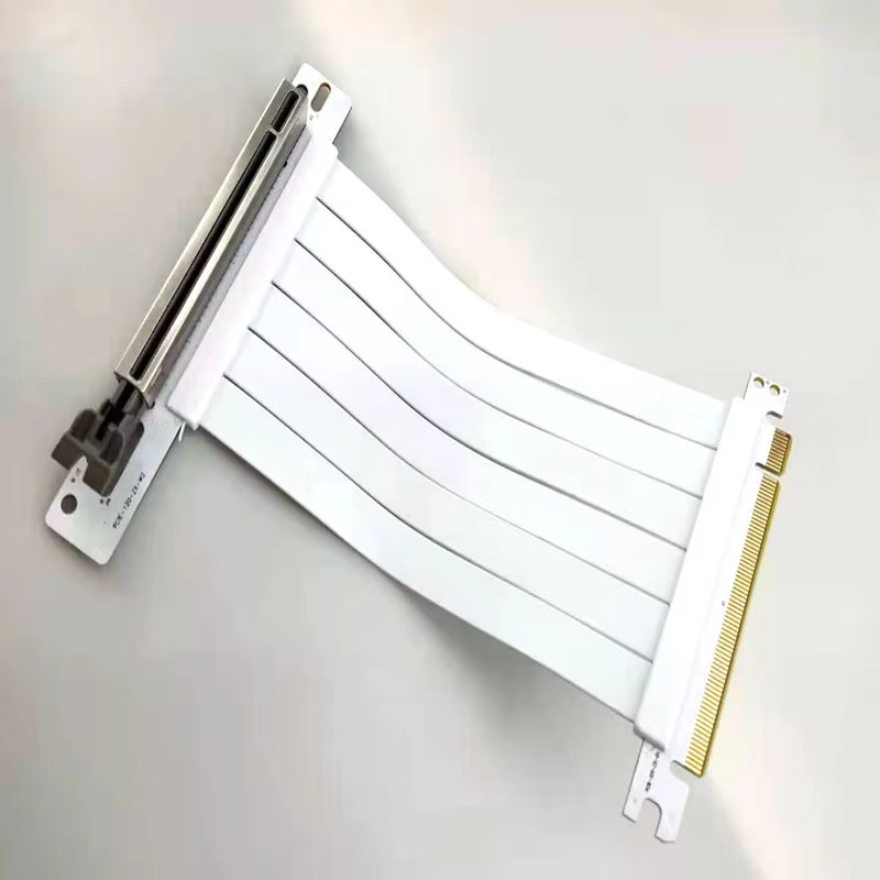 White Color PCI-E X16 Riser Card,ELECPOW PCI Express 3.0 Extension Cable