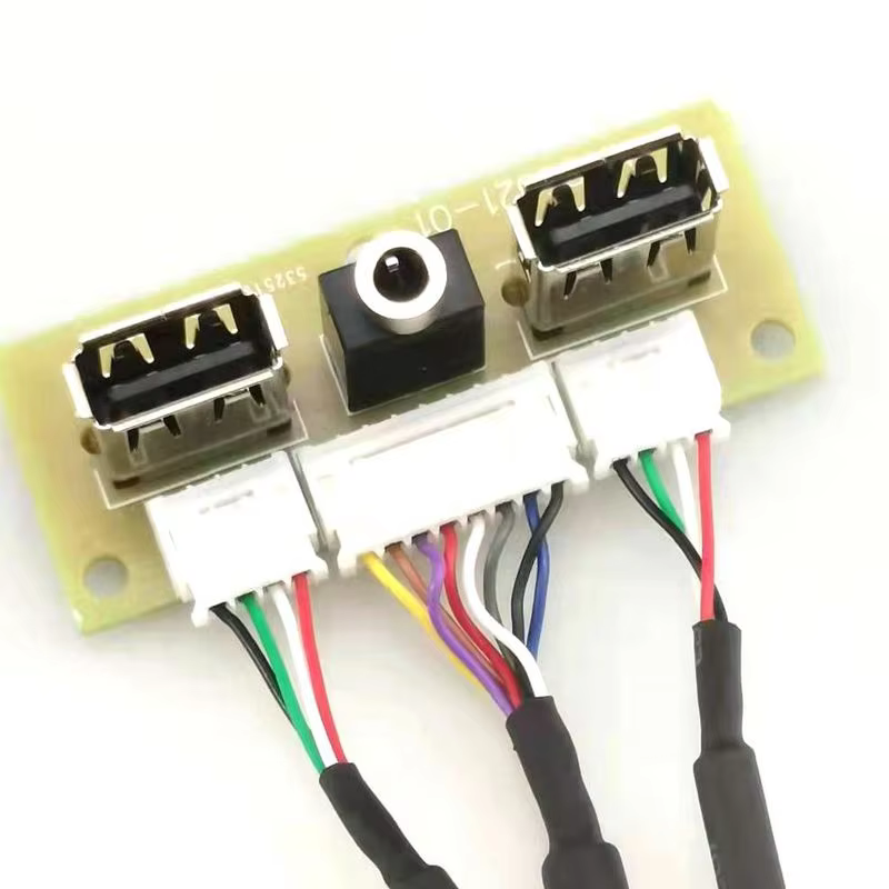 麦克风 耳机 电脑机箱前置 I/O 线缆组件