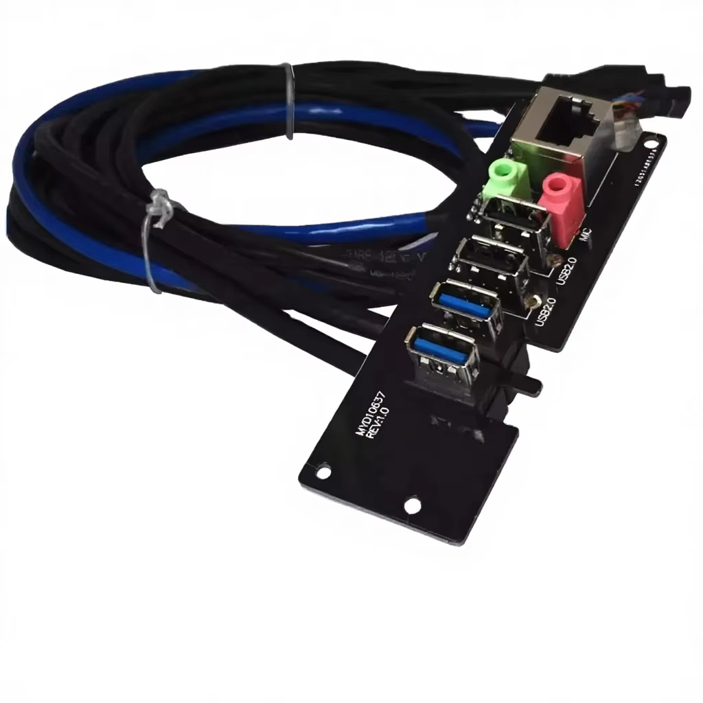 USB 3.0 90cm 麥克風 耳機 電腦機殼前置 I/O 線纜組件