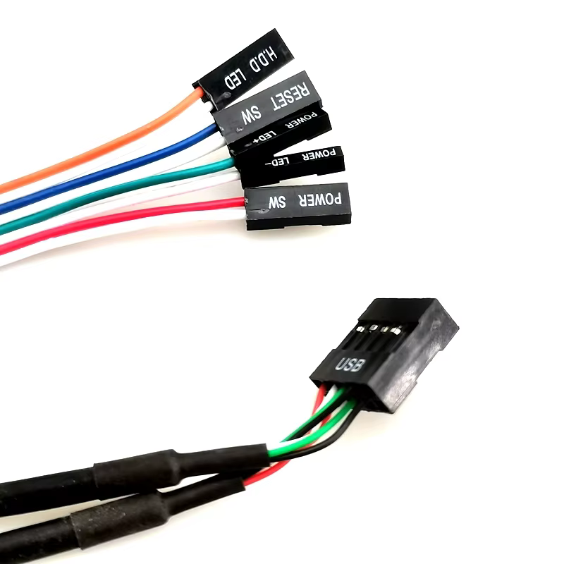 MYD 5532 Front Panel Dual USB2.0+LED SW Computer Case Cable CN