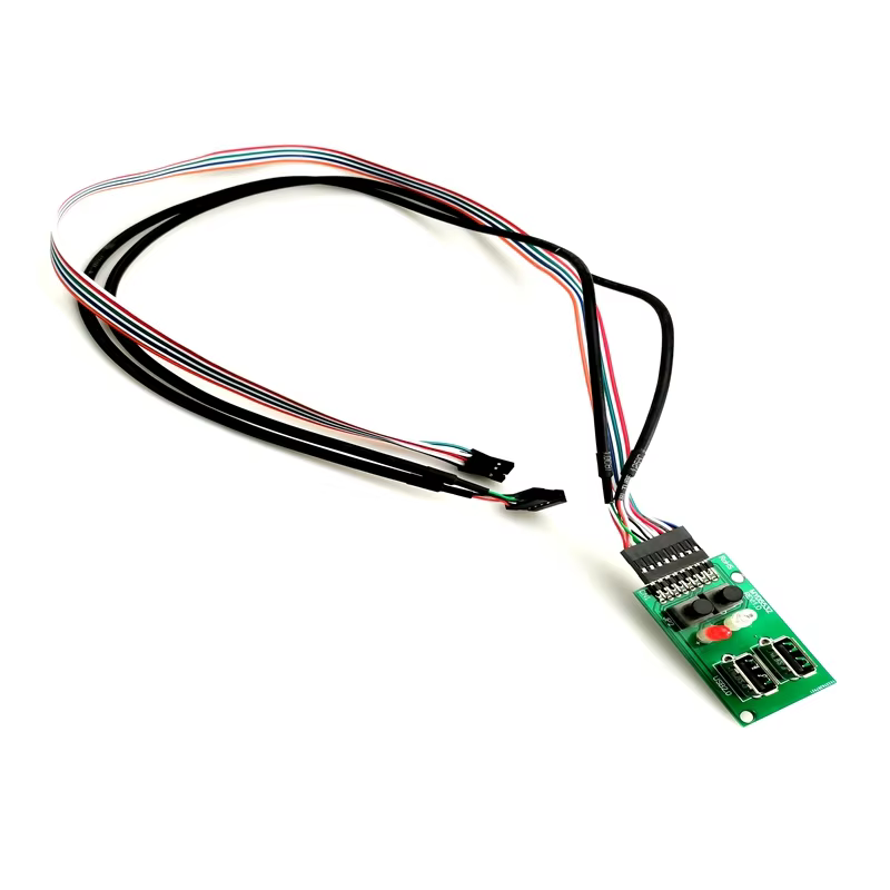 MYD 5532 Front Panel Dual USB2.0+LED SW Computer Case Cable CN