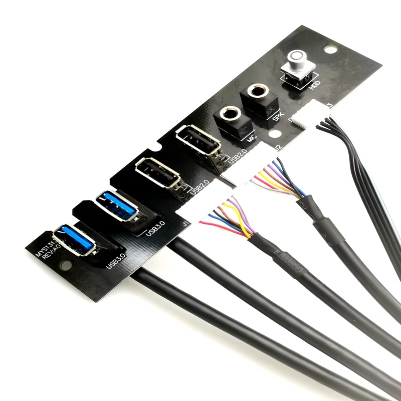 USB3.0 HD Audio 电脑机箱前置 I/O 线缆组件