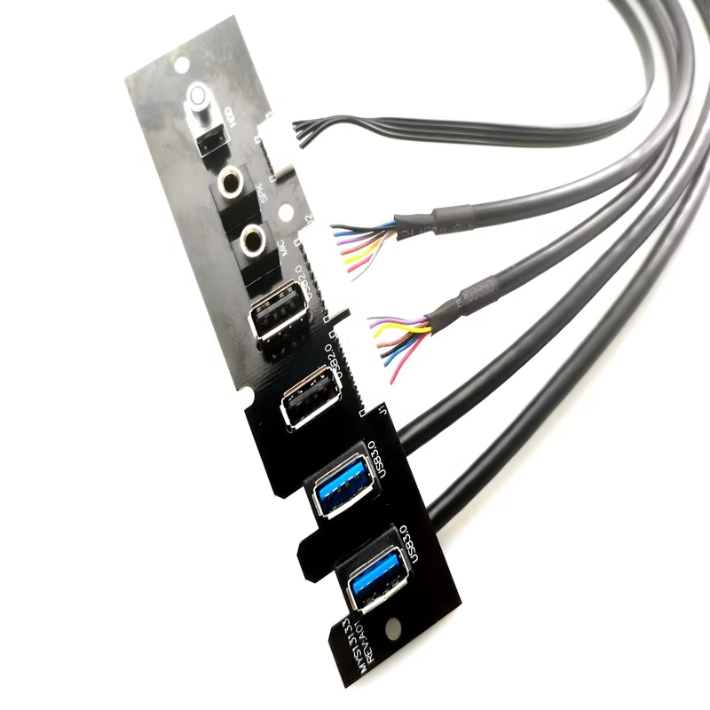 USB3.0 HD Audio 电脑机箱前置 I/O 线缆组件
