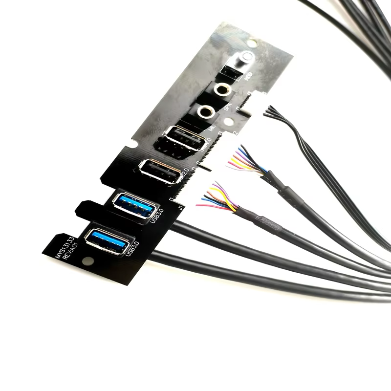 USB3.0 HD Audio 电脑机箱前置 I/O 线缆组件