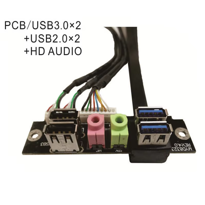 USB3.0 HD Audio 电脑机箱前置 I/O 线缆组件