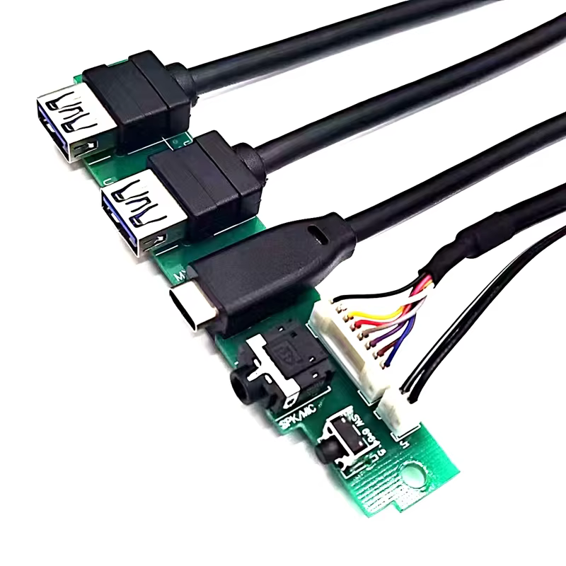 Type-C 電腦機殼前置 I/O 線纜組件
