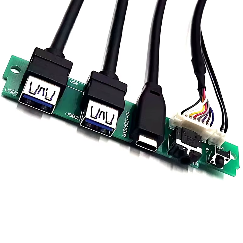 Type-C 電腦機殼前置 I/O 線纜組件