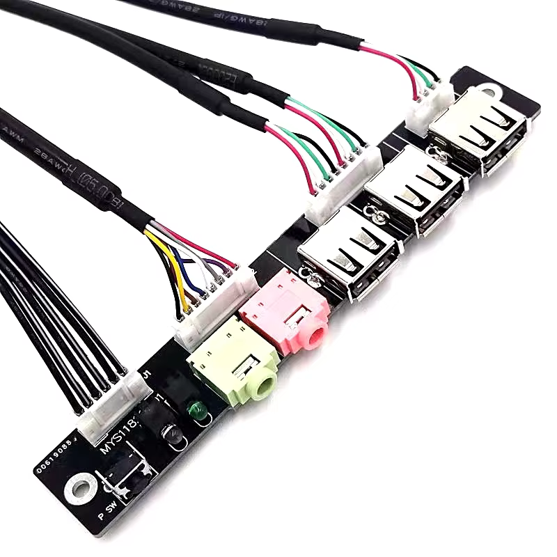 HD Audio 电脑机箱前置 I/O 线缆组件