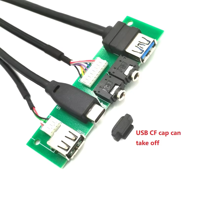 USB3.0 10Gbps HD Audio 鍍錫銅導體 電腦機殼前置 I/O 線纜組件