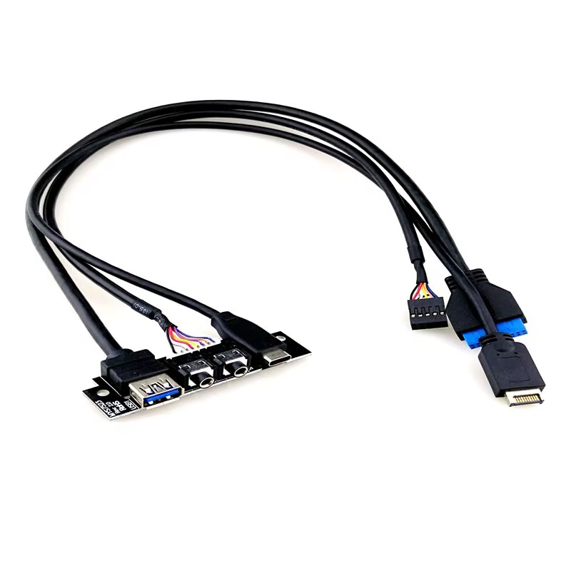 Type-C USB 3.0 HD Audio 电脑机箱前置 I/O 线缆组件
