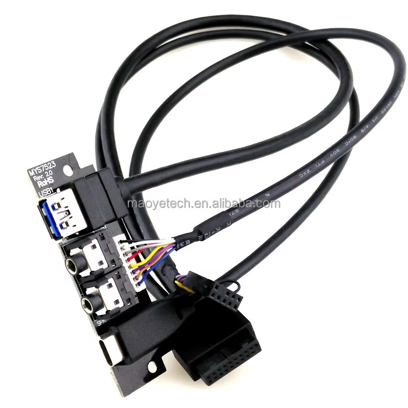 USB Type-C 电脑机箱前置 I/O 线缆组件