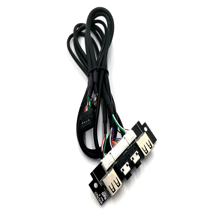 Factory Sell Dual USB 3.1 and HD Audio Jack PVC Cable with 3A Fast Charging for Computer PC Case Front Panel (60cm)