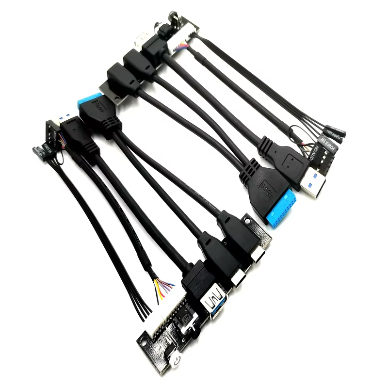 Internal Computer Connect Cable PC Mother USB33.0 and Type C Female HD AUDIO Jack Computer PC case Front Panel Cable