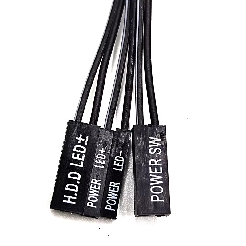 Dual USB3.0 Front Panel Cable for Computer HD Audio Jack Power LED SW LED Switch Female Stripped Computer Cases Towers Cables
