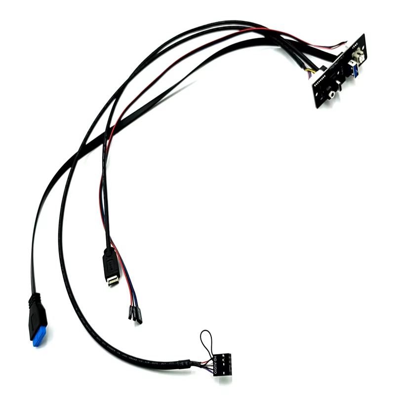 Type-C USB3.0 HD Audio 电脑机箱前置 I/O 线缆组件