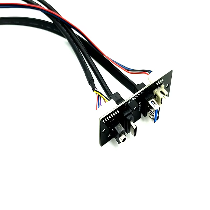 Internal Computer Connect Cable PC Mother USB3.0 Type C Female to Front Panel HD Audio 3A Fast Charging PVC Material in Stock