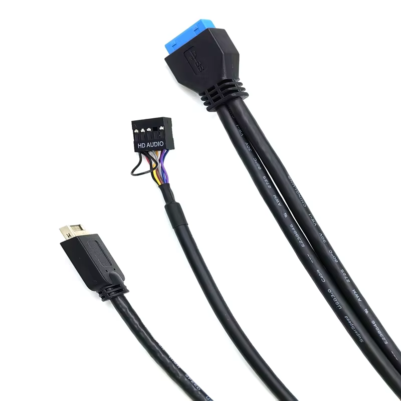 Type-C USB 3.1 60cm 镀锡铜导体 电脑机箱前置 I/O 线缆组件