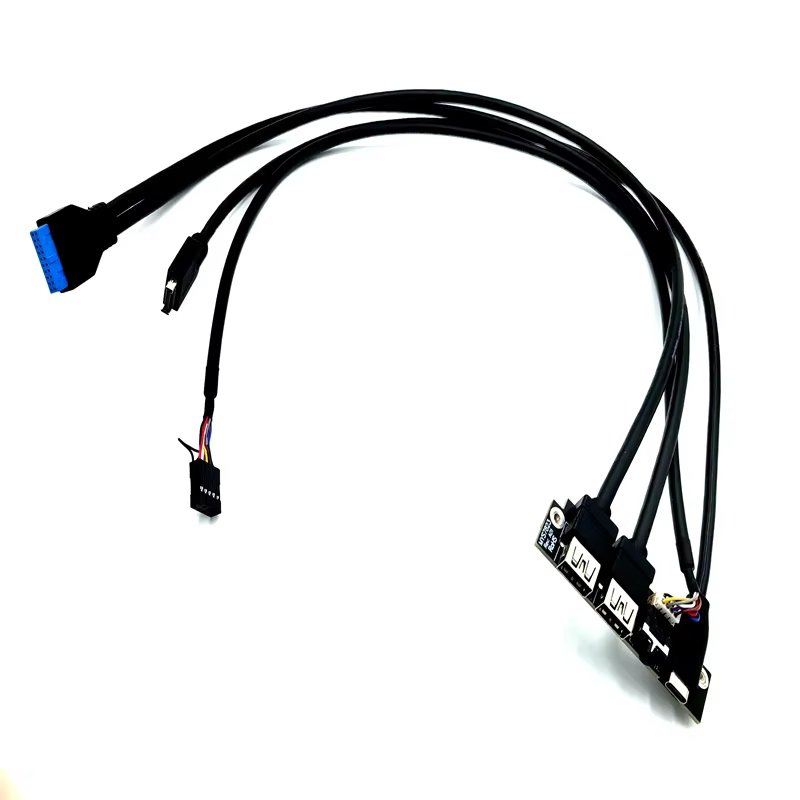 Type-C USB 3.1 60cm 镀锡铜导体 电脑机箱前置 I/O 线缆组件