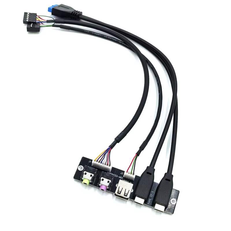 Type-C USB 3.1 60cm 電腦機殼前置 I/O 線纜組件