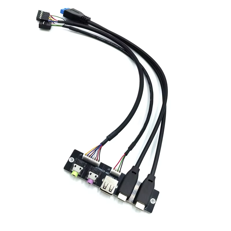 Type-C USB 3.1 60cm 電腦機殼前置 I/O 線纜組件