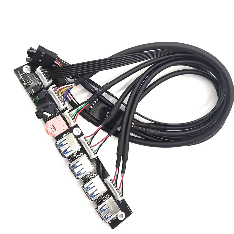 USB3.0 HD Audio 电脑机箱前置 I/O 线缆组件