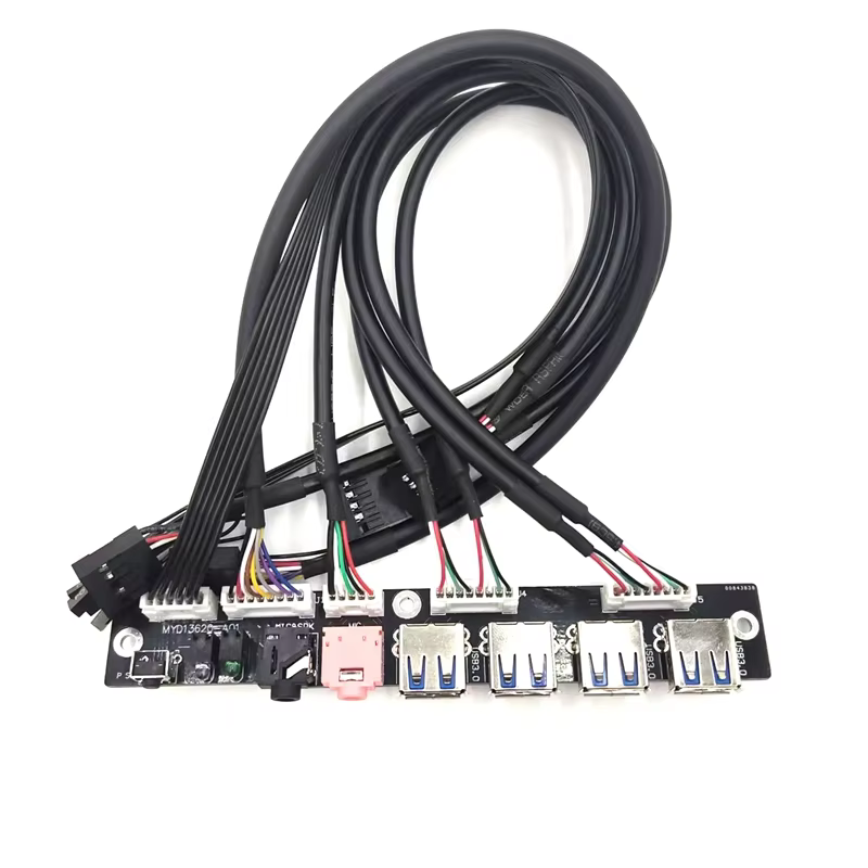 USB3.0 HD Audio 電腦機殼前置 I/O 線纜組件