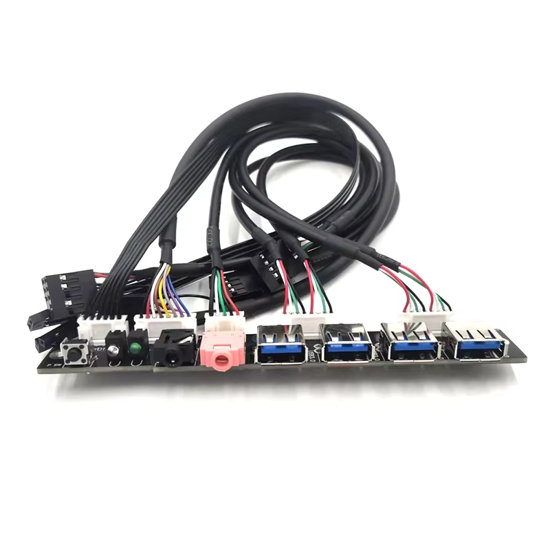 USB3.0 HD Audio 電腦機殼前置 I/O 線纜組件