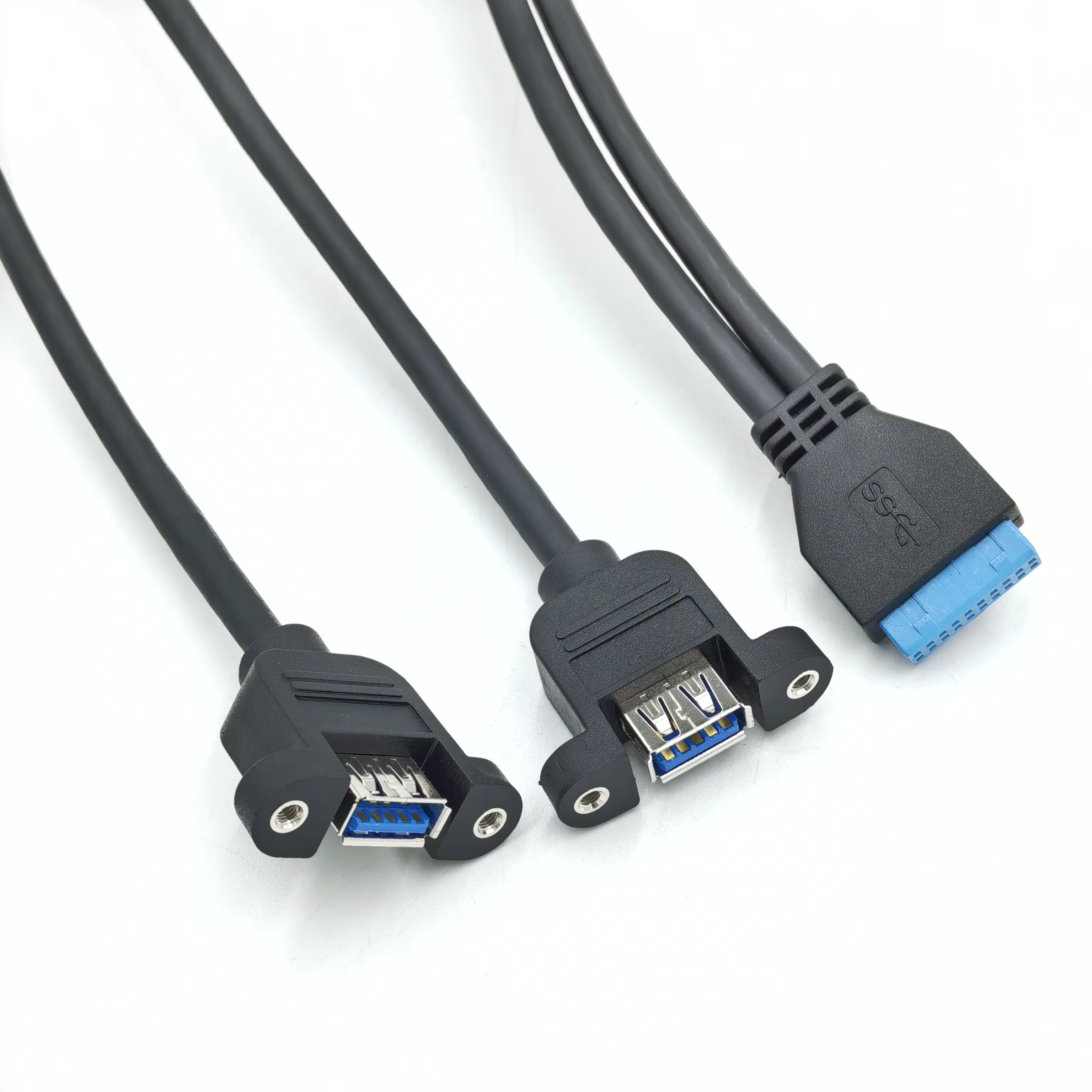20Pin Type-A IDC USB 3.0 面板安裝 主機板 USB 介面轉接線