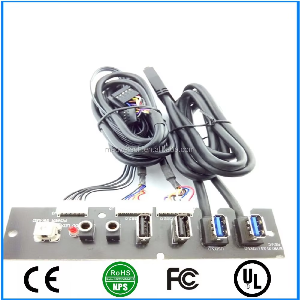 USB3.0 HD Audio 電腦機殼前置 I/O 線纜組件
