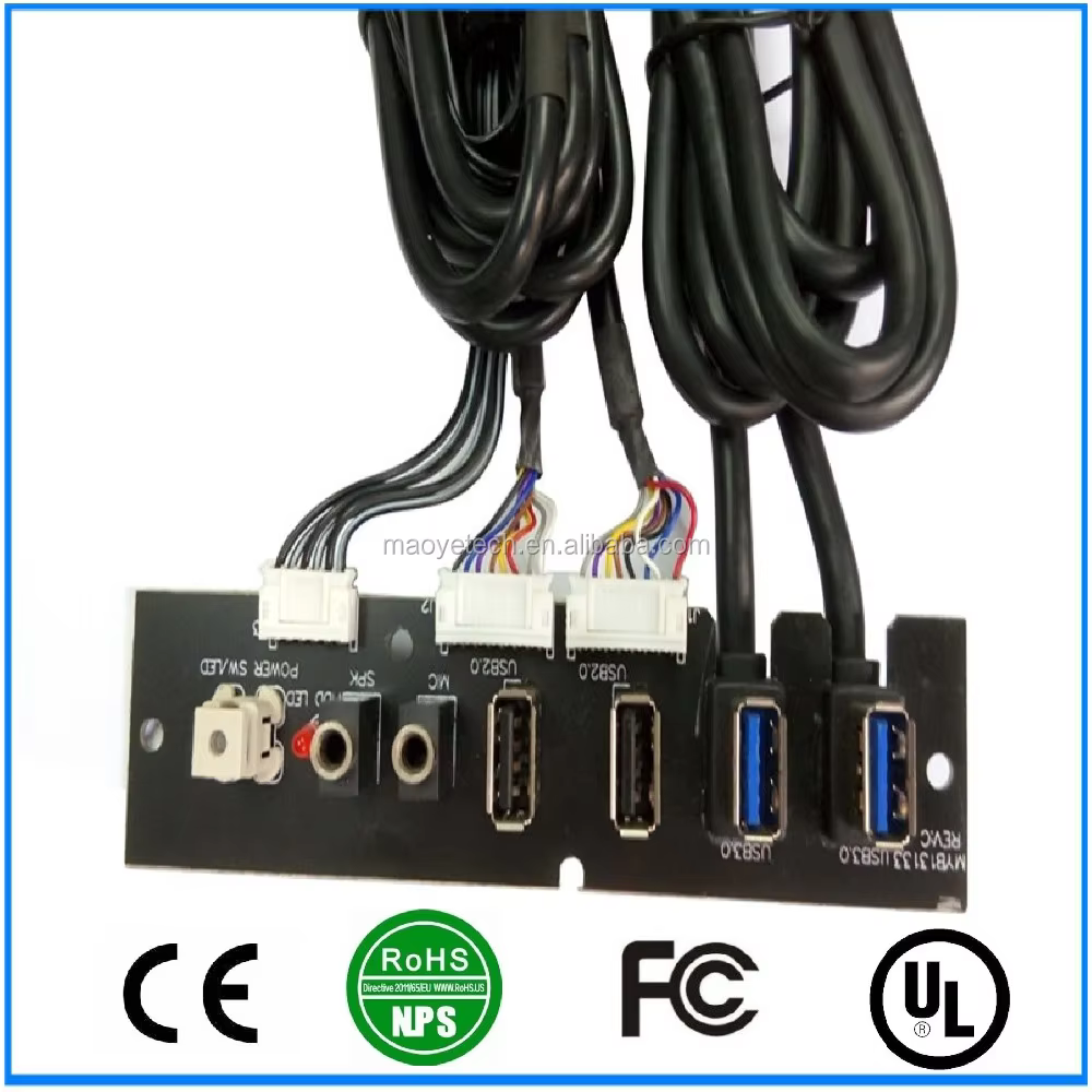 USB3.0 HD Audio 電腦機殼前置 I/O 線纜組件