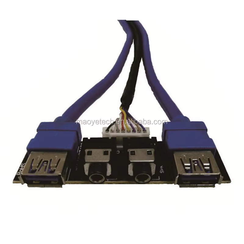 0 + 2 USB3.0 HD Audio 电脑机箱前置 I/O 线缆组件
