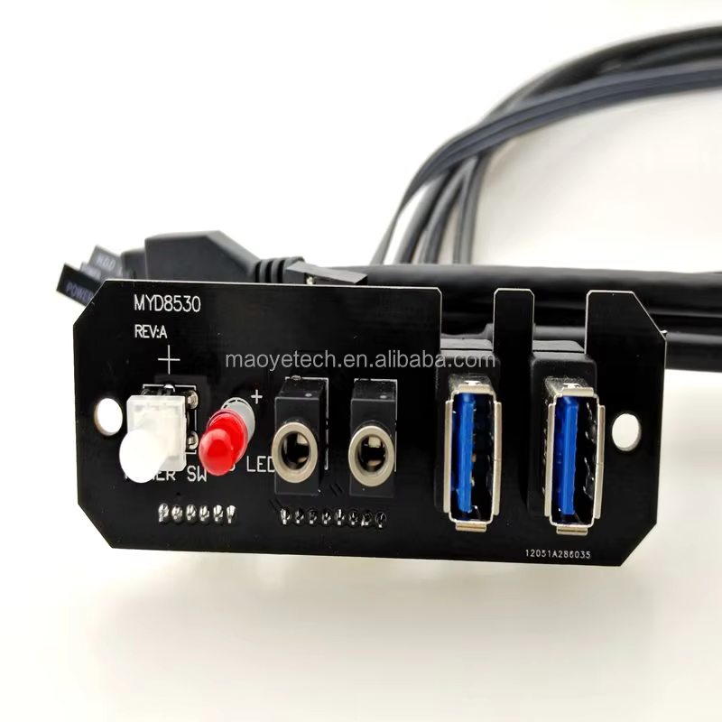 USB3.0 面板安装 电脑机箱前置 I/O 线缆组件