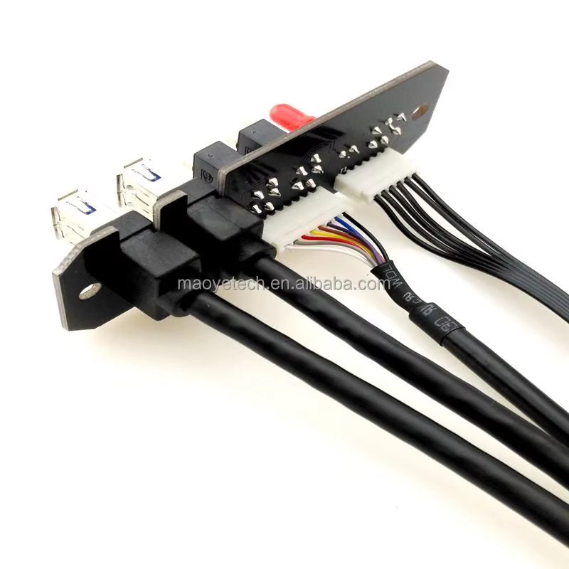 USB3.0 面板安装 电脑机箱前置 I/O 线缆组件