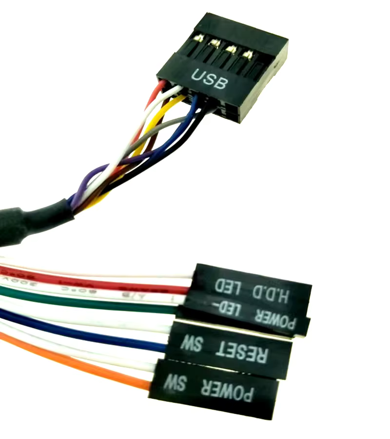 电源与重启开关 电脑机箱前置 I/O 线缆组件