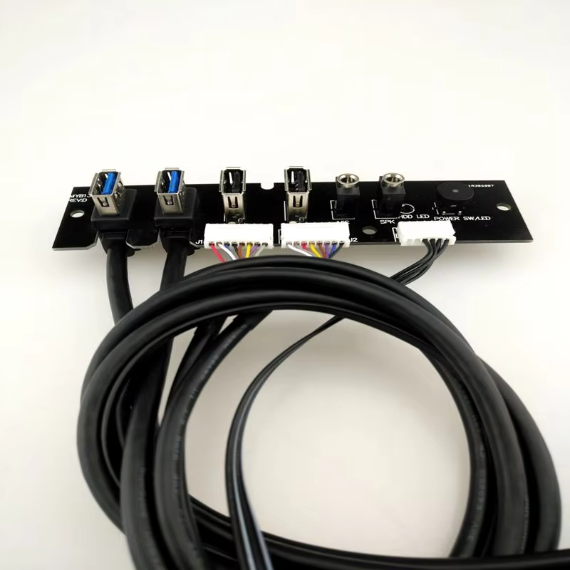 USB3.0 电源与重启开关 电脑机箱前置 I/O 线缆组件