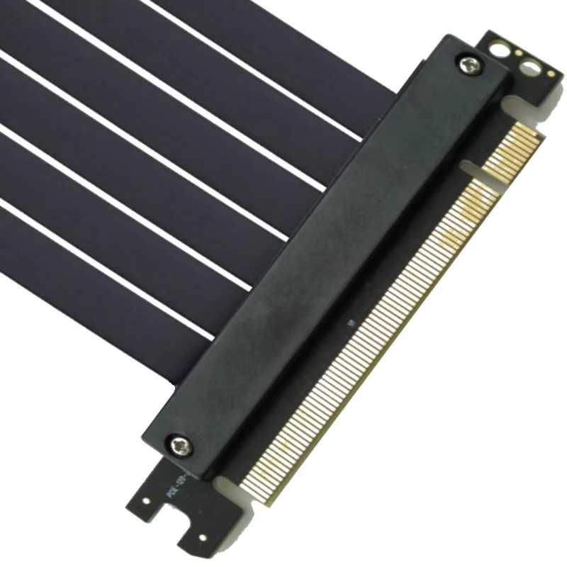 30cm 180° 雙反向 屏蔽 PCIe 3.0 x16 顯示卡延長線